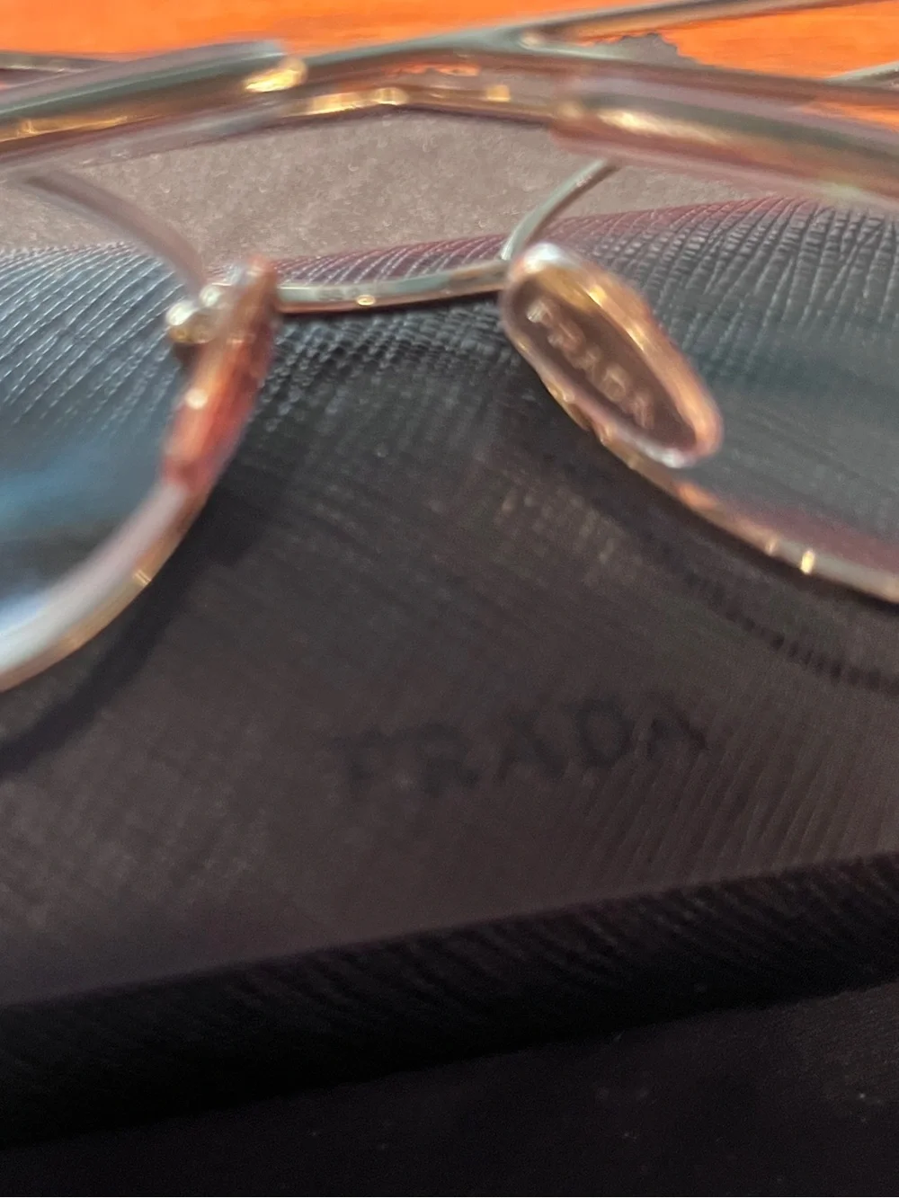 Prada - eyeglass frames - PR 52ZV - pale gold